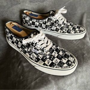 black and white checkered VANS